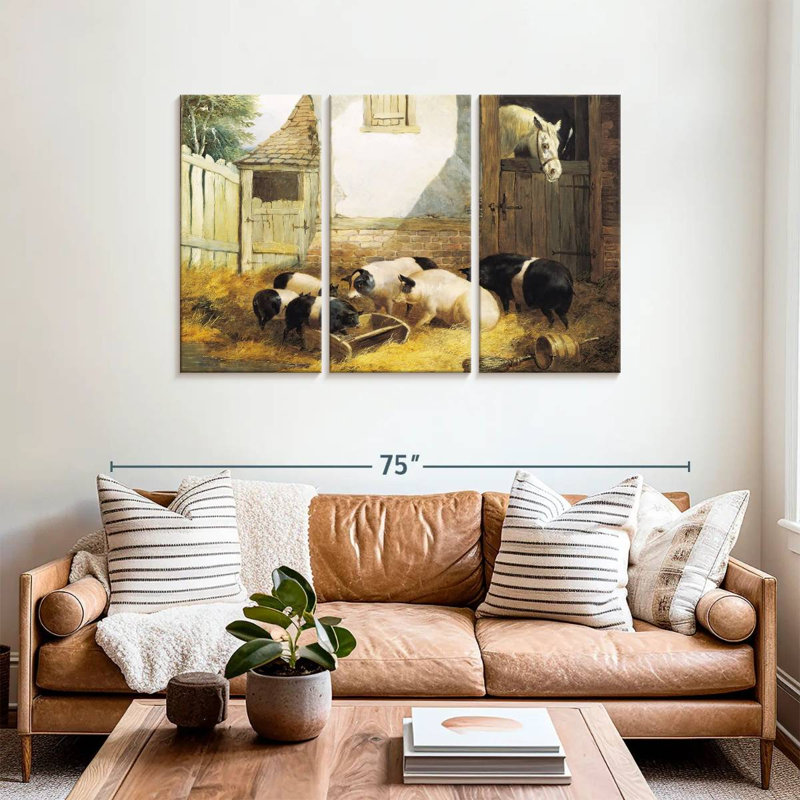 Brampt Farm Pigs, 36" H x 57" W