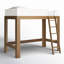 Lit mezzanine simple en bois massif Ambur-649291400