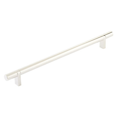 Emtek Select Cabinet Pull 10" Center-to-Center w/ Rectangular Bar Stem & Smooth Bar