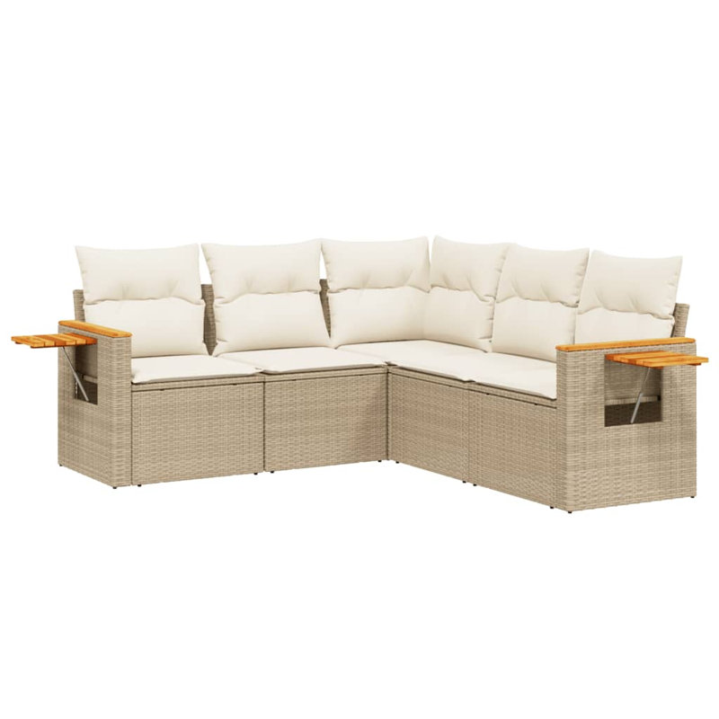 Ensemble de canapé de jardin Vidaxl beige