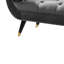 Banc avec accoudoirs en velours Annegreth
