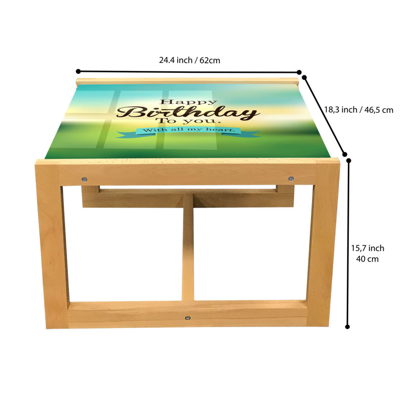 Trestle Coffee Table, 40cm H x 46.5cm W x 62cm D