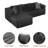 105" L-Shaped Modular Compression Sofa, Plush Upholstery, All-Foam Structure (No Springs), Vacuum-Packed, Space-Saving For Living Room, Bedroom, Apartment (Right Chaise)-31153543-31153541