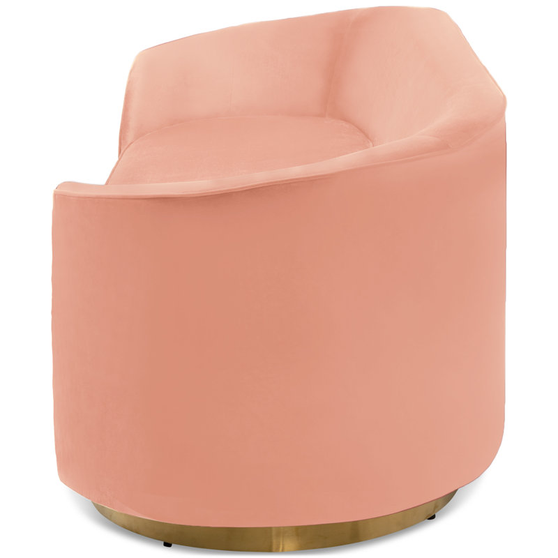 Dunford 85'' Velvet Sofa, Blush Pink