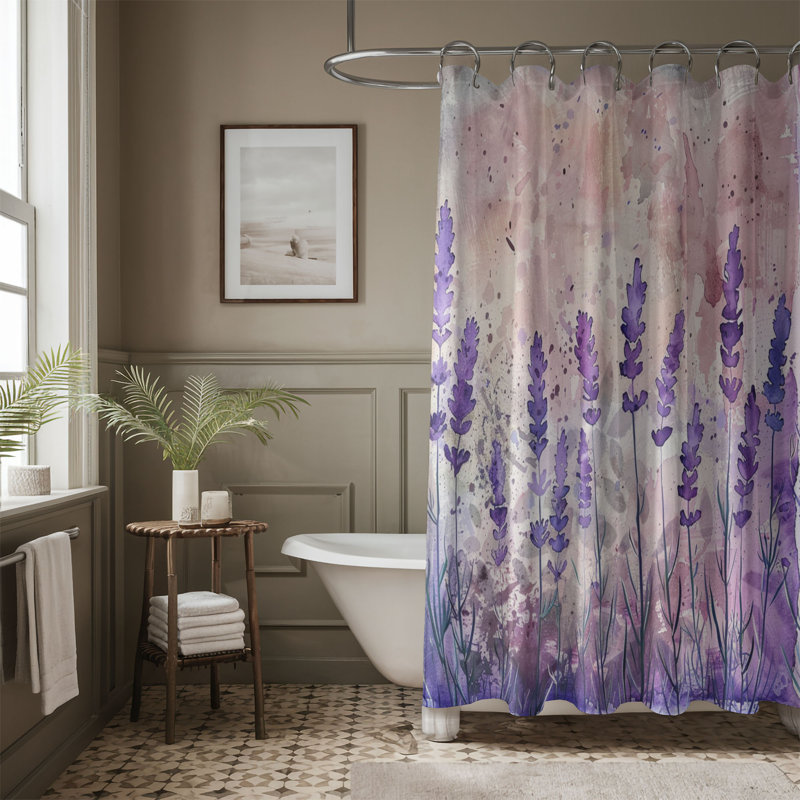Rideau de douche standard 1 pièce Dreamy, H 74 po x l 71 po