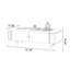 Table basse blanche en acier au carbone