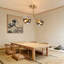 Glass Semi Flush Mount 2-lights E27 gold