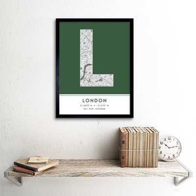 Luton England United Kingdom City Map - Single Picture Frame Typography