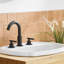 Robinet de salle de bain espacé de 8 pouces avec bonde escamotable et robinet à 3 trous pour lavabo-125772317