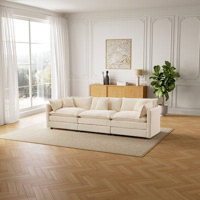 3 Seater Chenille Sofa