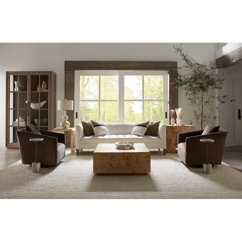 Sundries Fleur Marble Top End Table