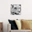 «Abstract Even More Love Silver», reproduction d'art graphique sur toile-420699681-420699685