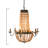 Feloice Metal Draped Wood Bead Chelier-1592660478
