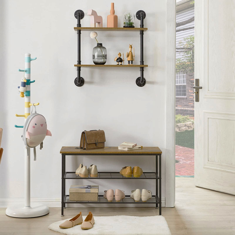 8 Pair Shoe Rack, Brown