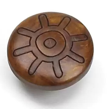 (Paquet de 5) Poignée ronde en cerisier de 3/8 po de la série Tonga