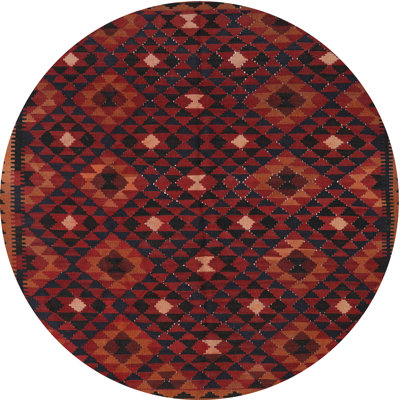 Tapis de zone rouge/noir contemporaine Strängnäs