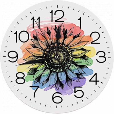 Numland-Round Wall Clock Silent Tick Wall Clock Battery Powered Home Office Decor,Family Wall Decoration,Desk Decor