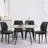 Raffertie 19.6" H PU Leather Upholstered Modern Dining Chairs With Black Metal Frame and Checker-Shaped Backerst-679365329-690409913