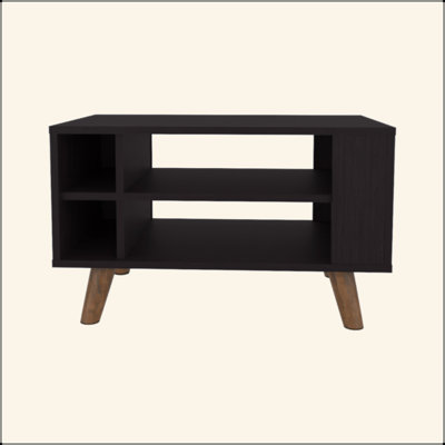 Wengue Coffee Table With Open Storage