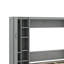 Grand lit escamotable mural avec garde-robe, tablettes et lumières DEL-728394349