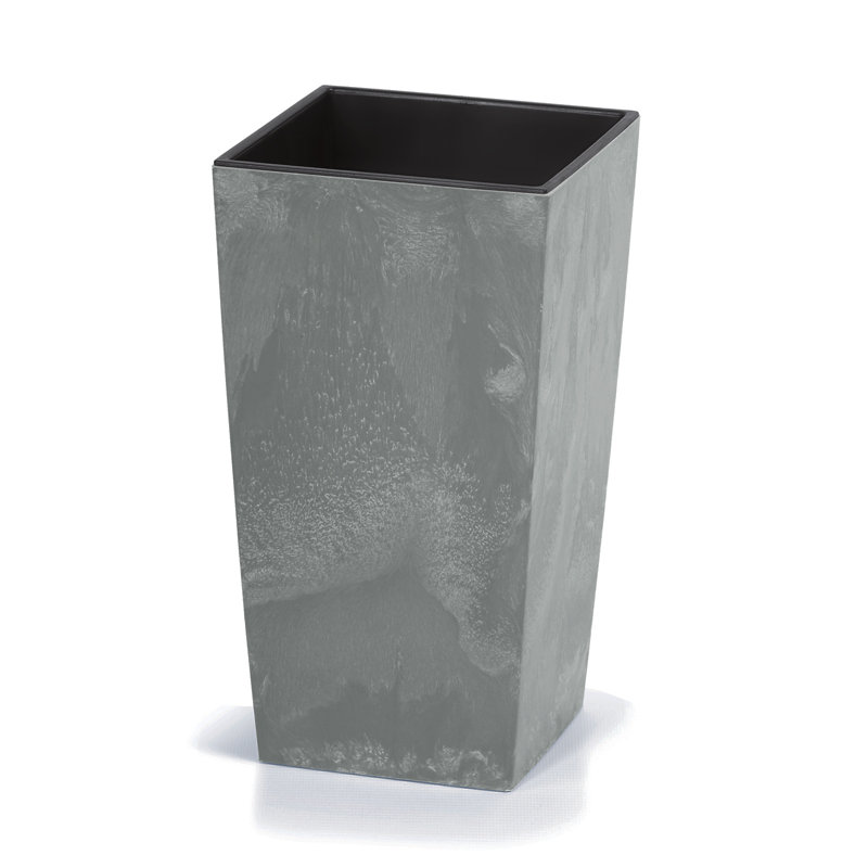 Baxman Planter, 50cm H x 26.5cm W x 26.5cm D, Grey/Brown/Blue