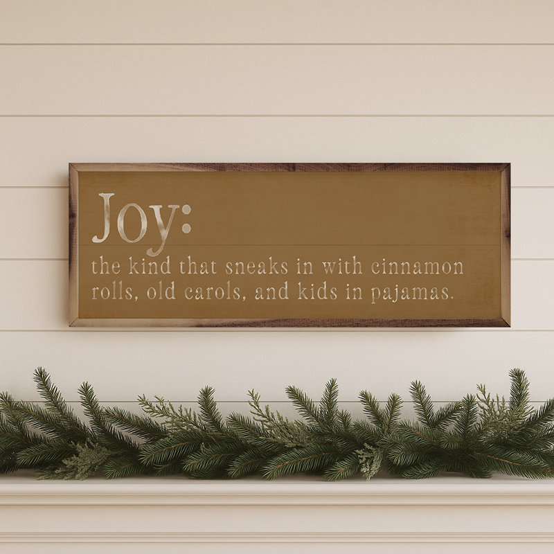 Joy Definition, 4" H x 12" W