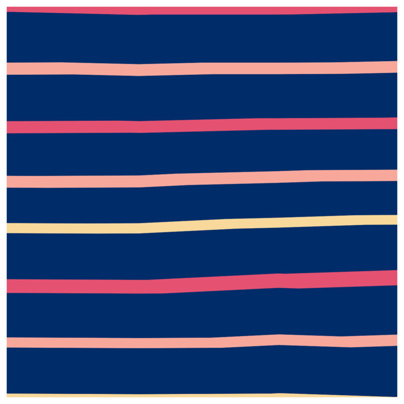 Horizontal Striped Pattern Window Curtains, Stripes Sheer & Blockout Curtains - 1 Panel, 50" x 80" - 1 Panel, Sheer
