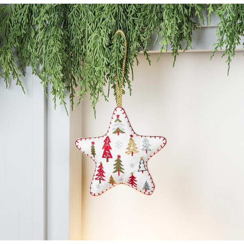 Trees Star Ornament