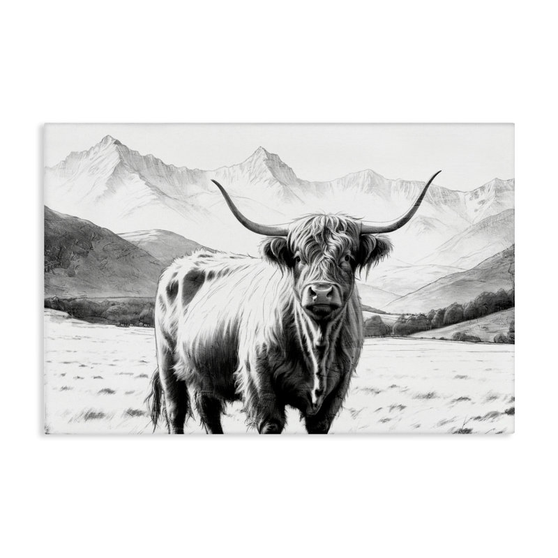 Art mural sur toile Highland, H 20 po x l 30 po