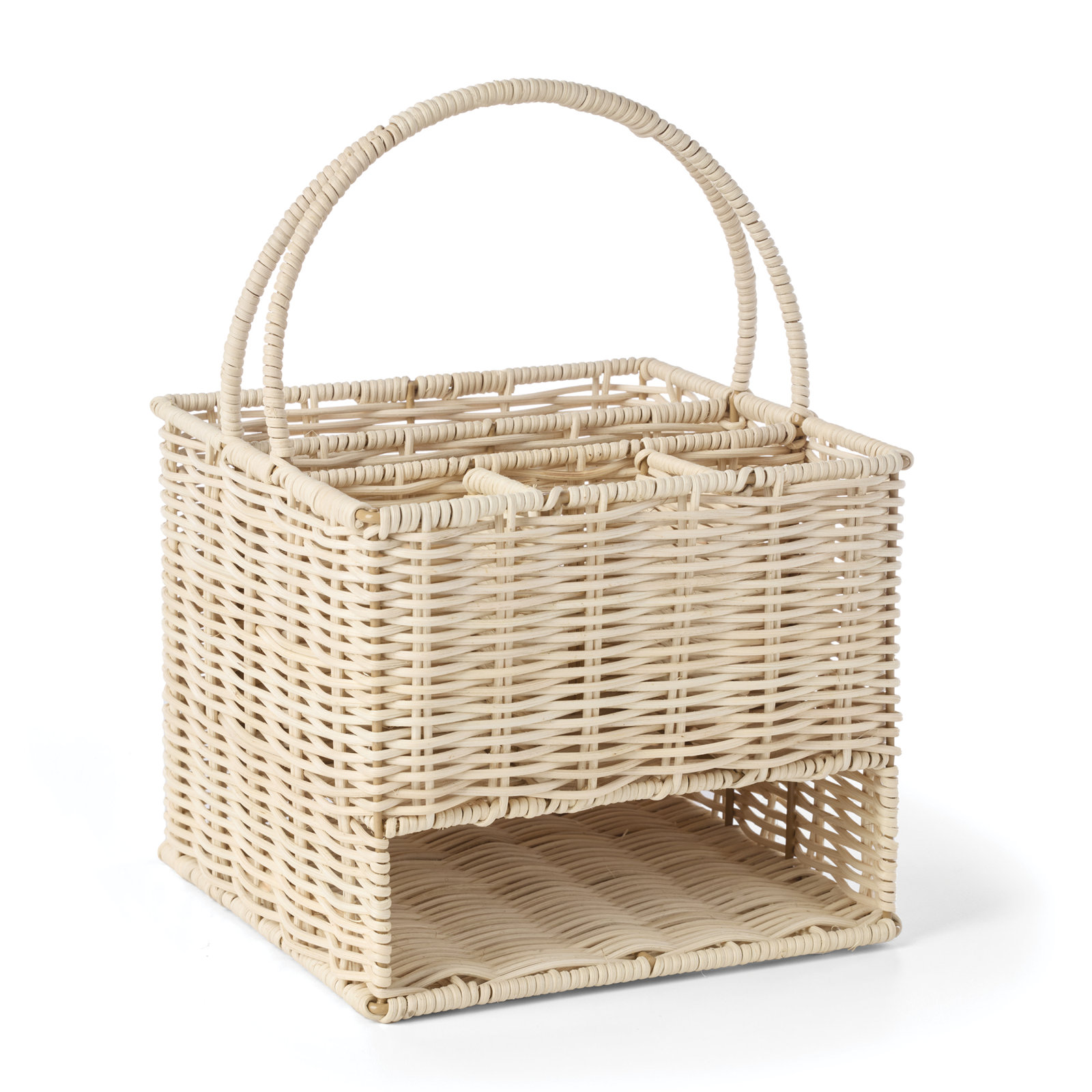 24/7 Outdoor Living Flatware Caddy, Real Rattan