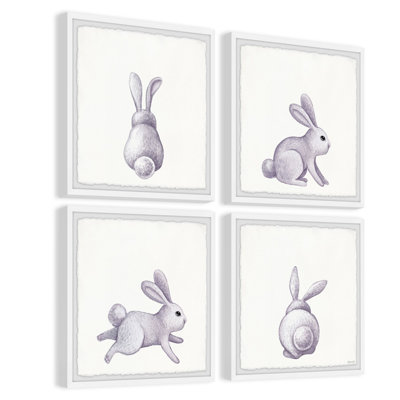 «Cavazos Baby Bunny», ensemble de 4 pièces encadrées
