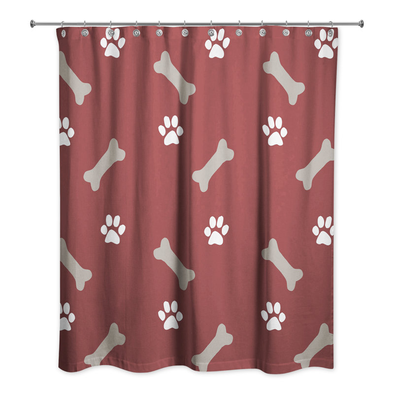 Rideau de douche Rosstallha, Rouge