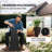 28Ft Tall Plastic Planters, Set Of 3, Flower Pot, Anti-Crack, Fade-Resistant, Square Shape With A Matte Surface, Outdoor & Indoor, For Lawns, Patios, Yards, Brown-292587870