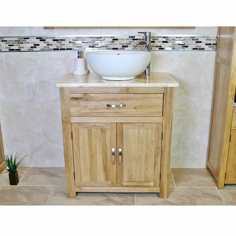 Defazio 750mm Single Bathroom Vanity with Vessel Ceramic Basin