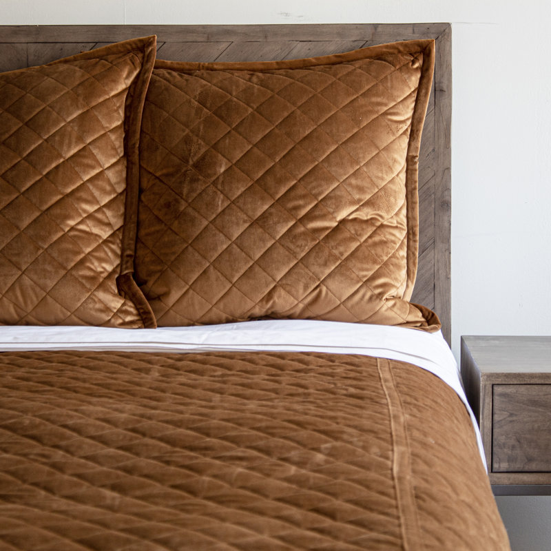 Paris Coverlet, Queen Coverlet + 2 Euro Shams, Amber