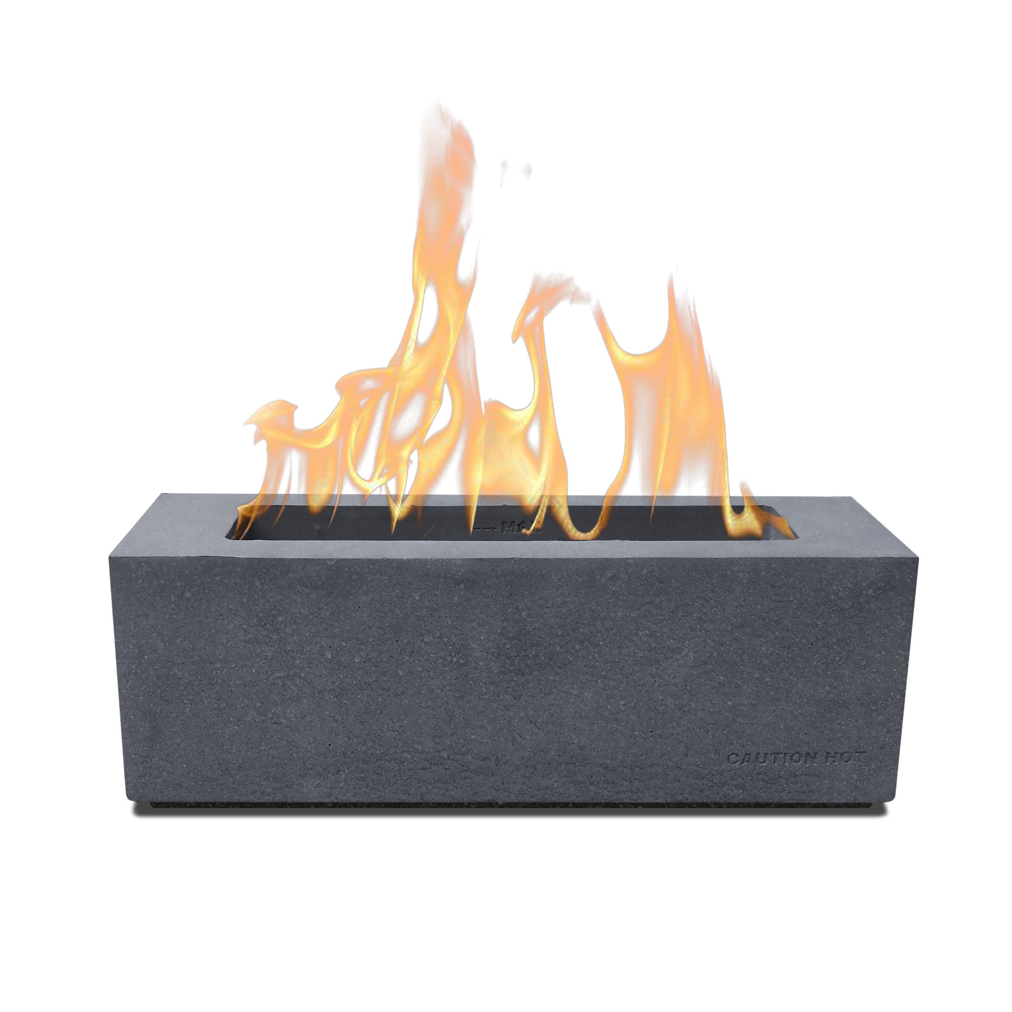 Tabletop Fire Pit - Metal Black  Portable Fire Pits, No Ethanol