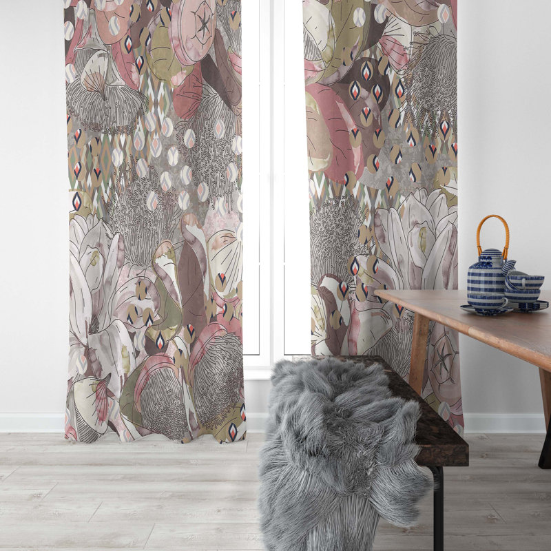 Lillias Room Darkening Curtain Pair