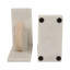 Geometric 6" Travertine & Marble Bookends Set