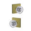 Custom Dawes Glass Knob with Collins Rose Non Turning Dummy Lock-266570909