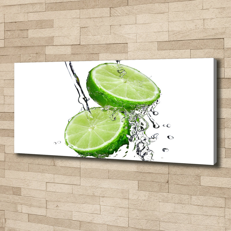 Limes And Water - No Frame Print on Canvas