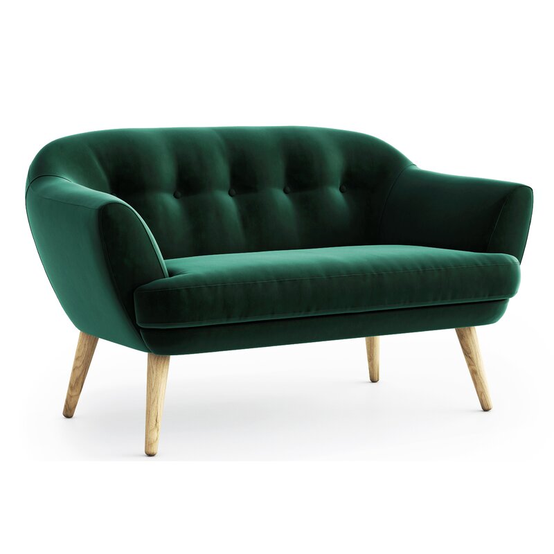Hykkon Keaton 2 Seater Upholstered Made to Order Sofa & Reviews ...