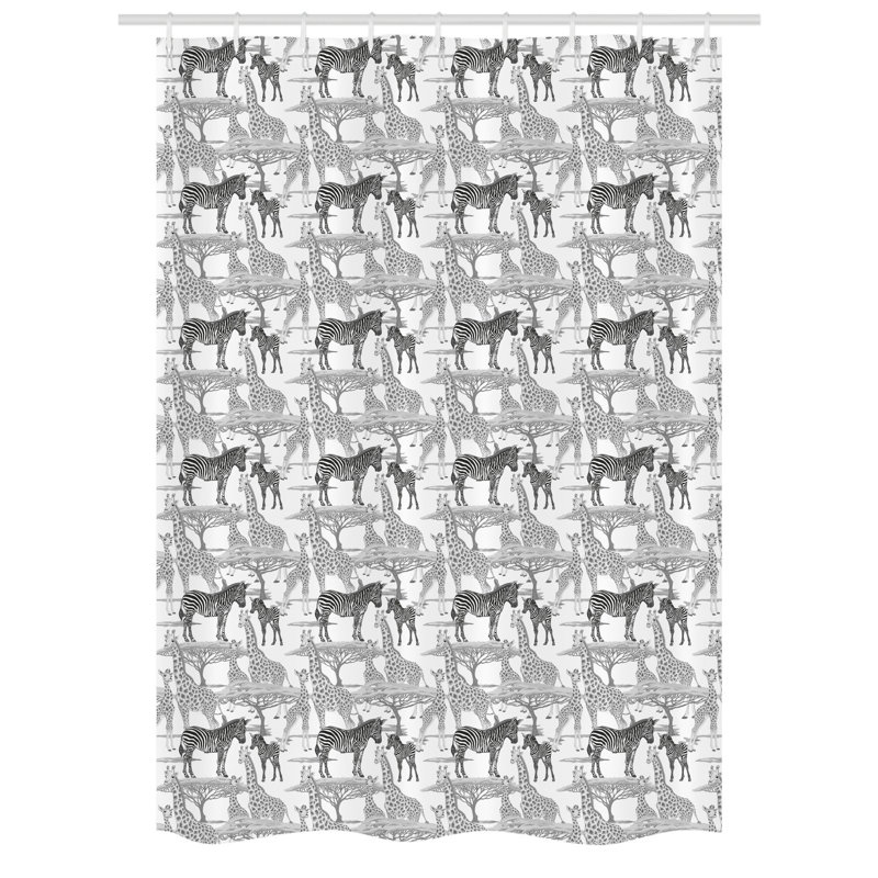 Lacecap Shower Curtain with Hooks Included