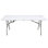 Table pliante en plastique robuste pliable en deux pour salle de bain 70 po x l 29 po x H 29 po x 70 po