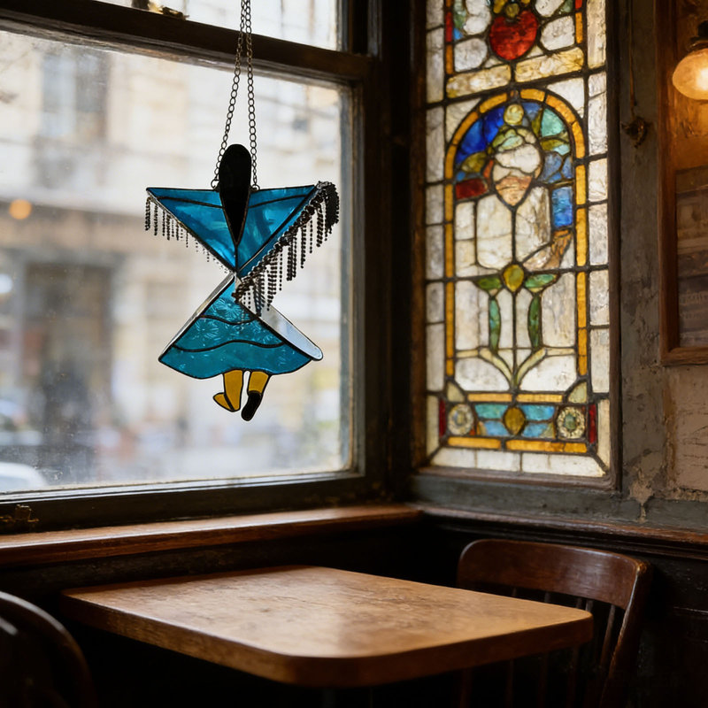 Stained Dancing Wind Chime