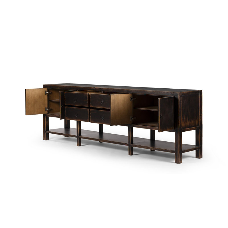 SHIZUKO 102 in. W Solid Wood Sideboard