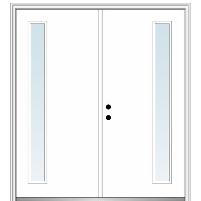81.75'' Glass Fiberglass Front Entry Doors