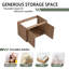 30 Inch Wall-Mounted Bathroom Vanity Base With Soft Closing Doors, Imitative Oak