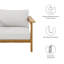 Ensemble de fauteuil et repose-pieds d'extérieur en bois de teck Wren-105239746-105239748