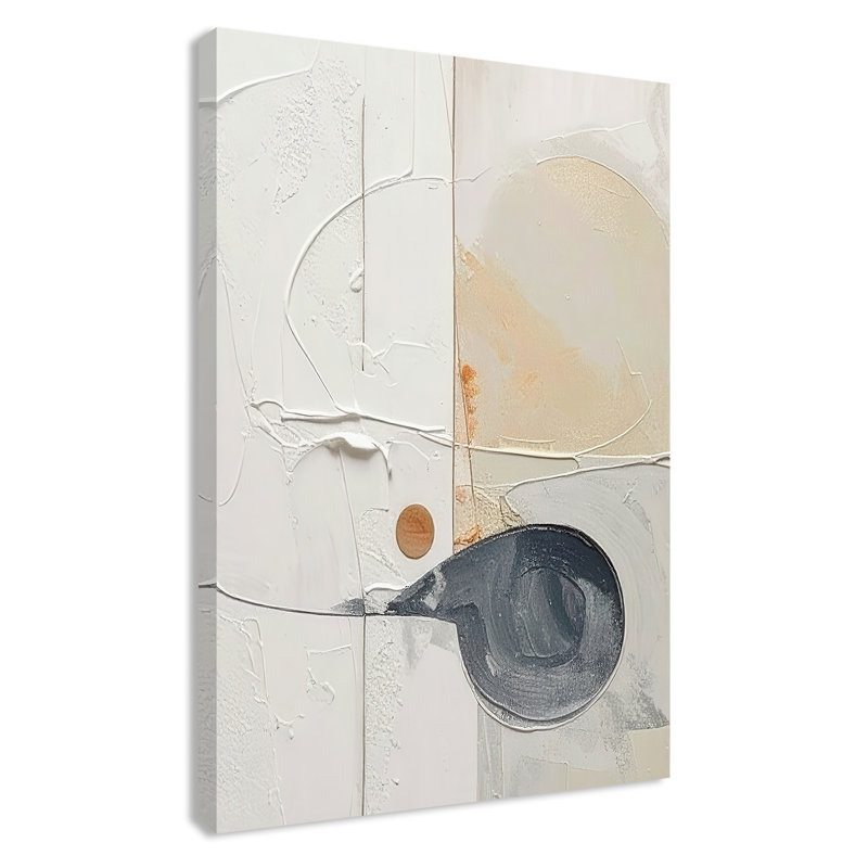 «Plastering III» par Alonza Saunders, Ne s’applique pas, L 12 po x H 18 po, Toile tendue