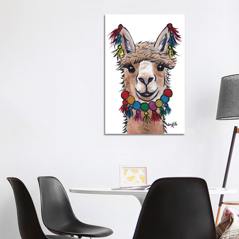 Alpaca With Tassels - Wrapped Canvas Print, 101.6 cm H x 66.04 cm W x 3.175 cm D